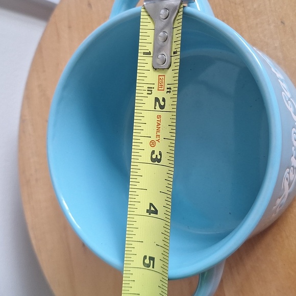 Blue Ceramic Soup Bowl with Handles - Picture 6 of 6